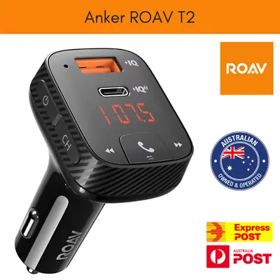 $89.95 • Buy Anker Roav T2 Bluetooth 5.0 Car Adapter And Car Charger, Power IQ 3.0 Type C PD