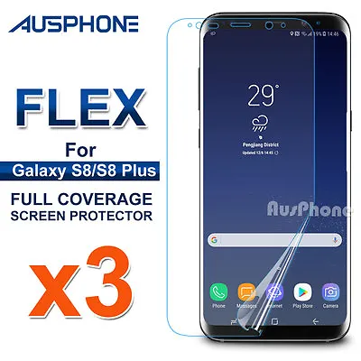 $2.95 • Buy 3x Galaxy S8 S8 Plus Flex Full Coverage Soft TPU Screen Protector For Samsung