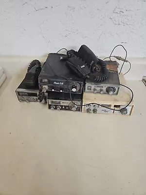 Vintage CB Radio Lot Of 5 & 3 Mics. GD3 • $75