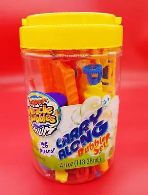 Super Miracle Bubbles Premium Carry Along Bubbles With Yellow Bucket • $9.99