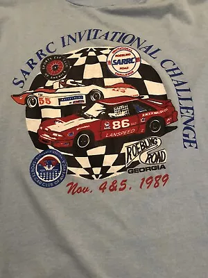 Worn Vintage 1989 SCCA SARRC Invitational Challenge Foxbody Mustang Adult Size L • $25