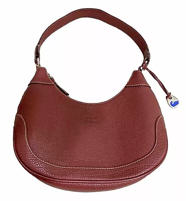 Dooney & Bourke Vintage Red Leather Hobo Handbag • $63.99