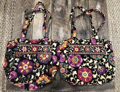 Vera Bradley Suzani Holiday Open Tote Bag PURSE 11 X 11 X 3.5 GUC Lot Of 2 • $30