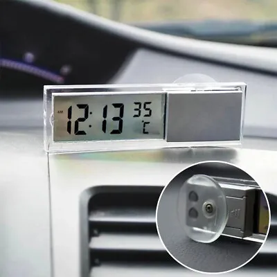 Car Digital Clock Thermometer Watch Electronic Clock Auto Interior Accessories • $8.79