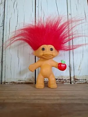 Vintage Russ Troll Doll Red Hair Apple In Hand Teacher Troll Approximately 3   • $17.99