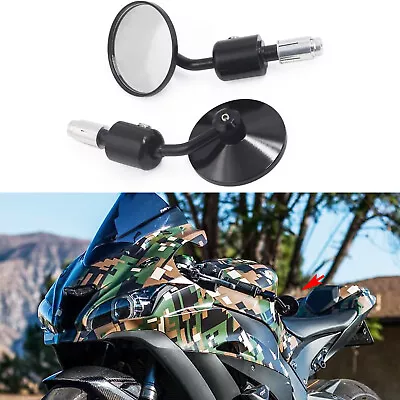 Motorcycle Rearview 7/8 Bar End Mirrors For Yamaha YZF R1 R6 2003 2004 2005 2006 • $25.26