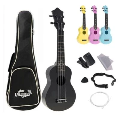 21 Inch Soprano Ukulele 4 String Acoustic Hawaii Guitar Kids Music Beginner Gift • $33.24