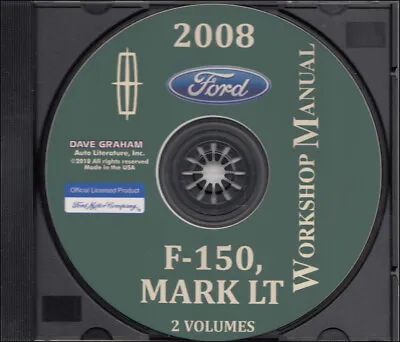 2008 Ford F150 Mark LT Shop Manual CD F-150 Pickup Truck Service Workshop Repair • $29.94