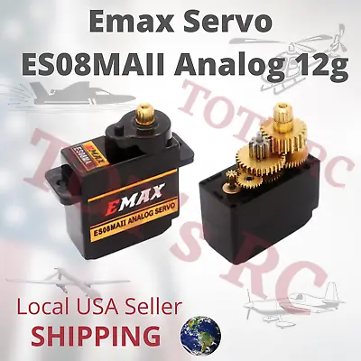 EMAX ES08MAII Mini Servo Metal Gear Analog Servo For RC Airplane Car Heli 12g • $10.99