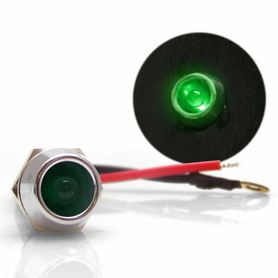 $9.18 • Buy 5mm Billet 12V GREEN LED Light Bulb Dash Indicator Muscle Car Truck V8 Hot Rod