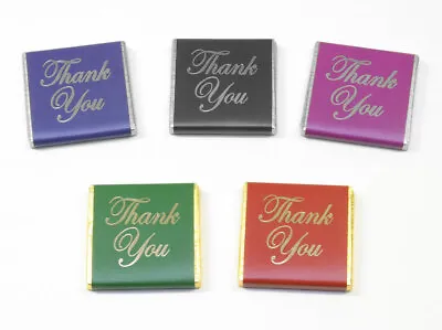 60  Thank You  Chocolate Neapolitans Business Promotional Gift 18 Colours D2 • £1.29