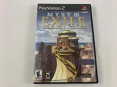 Playstation 2 (PS2) Myst III Exile W/ Manual - USED CIB Excellent Condition • $10.97