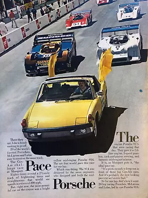 Vintage 1973 Porsche 914 Original Color Ad IP087 • $5.75