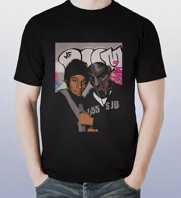 VINTAGE DUO MF DOOM X MOS DEF  Short Slevee Black T-Shirt • $23.99