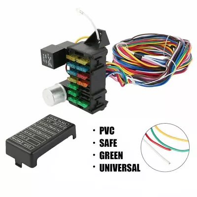 Universal 12 Circuit Wiring Harness Muscle Car Hot Rod Street Rod XL Wires • $30.83