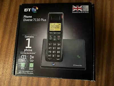 BT Diverse 7110 Plus  Landline Domestic Caller ID DECT Cordless Phone Telephone • £4.99