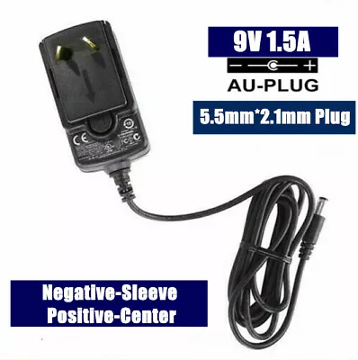 9V 1A 1.5A 2.6A Power Supply Adapter W/ 5.5mm 2.1mm Positive-Center AU Plug SAA • $14.50