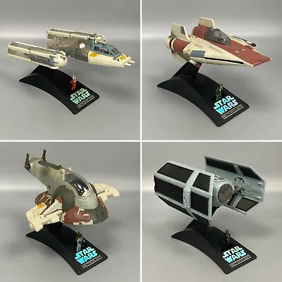 Star Wars Action Fleet Y-wing A-wing Slave 1 Tie Fighter Darth Vader Boba Fett • £59.95