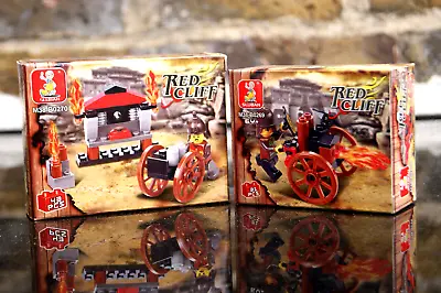 £12.99 • Buy 2 Boxes X RED CLIFF Medieval Canon Soldiers Army War Fort Compatible Bricks