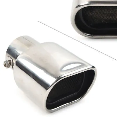 Stainless Steel Rear Exhaust Pipe Tail Muffler Tip Square Shape Accessories Car • $21.85