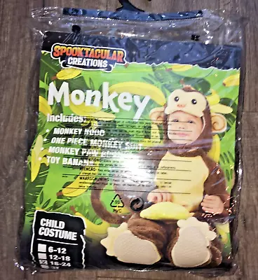 Spooktacular Creations Monkey- Child Costume 18-24M In Original Package Preowned • $9.99