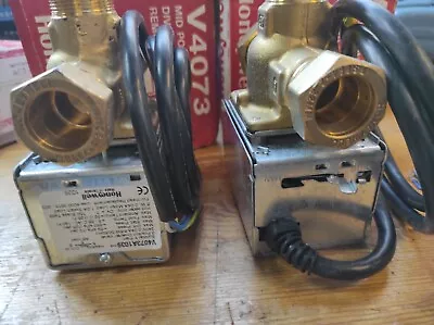 Honeywell 22mm 3 Port Motorised Mid Position Diverter Valve V4073A1039 (V4073A) • £72