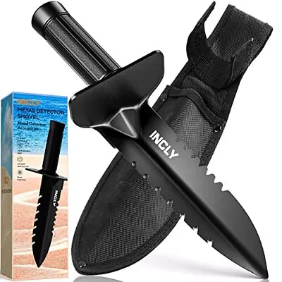 Metal Detector Shovel Heavy Duty Double Serrated Edge Digger Detecting Digg... • $30.99