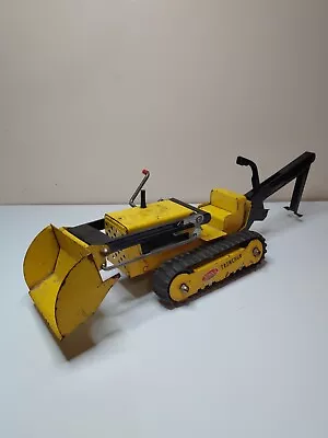 Vintage Tonka Toys Trencher/ Back Hoe Loader Tractor Bulldozer 1960 Dressed... • $15