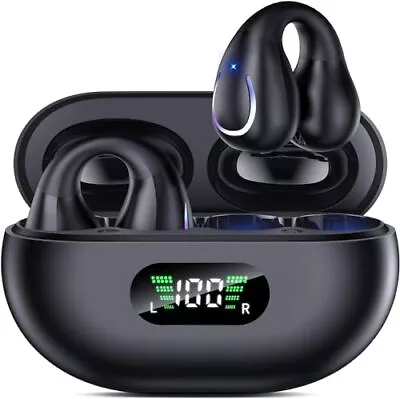 Open Ear Clip Wireless Earbuds Bluetooth 5.3 Sports Earphones Built-in Micro... • $88.04