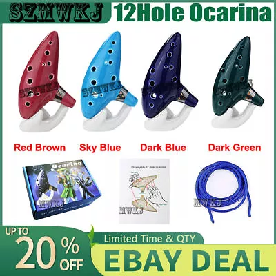 12 Hole Legend Of Zelda Ocarina Of Time Alto C Vessel Flute Ceramic Instruments • $29.99