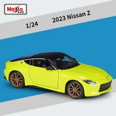 Maisto 2023 Nissan Z 1:24 Diecast Model Car Yellow 32904 • $24.99