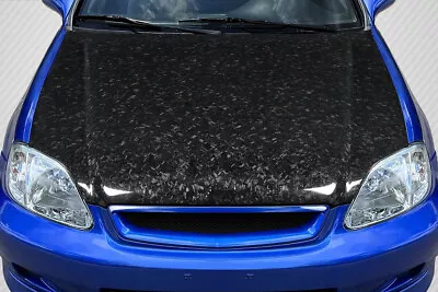 Carbon Creations Aeroge Dritech OEM Look Hood - 1 Piece For Civic Honda 99-00 E • $861