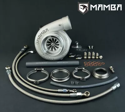 MAMBA Ball Bearing Turbo For Nissan RB25DET 4  Twisted GT3582R .61 V-Band In/Out • $1817.77