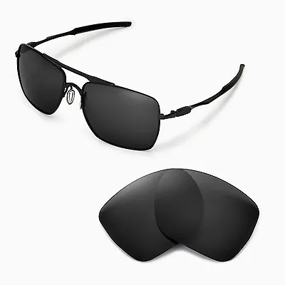 New WL Polarized Black Replacement Lenses For Oakley Deviation Sunglasses • £24.85