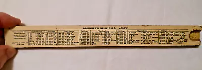 Vintage Old Antique K&E Keuffel & Esser Co NY Beginners Slide Rule # 4058W USA • $14.99