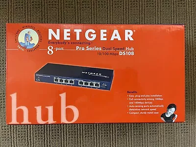 Netgear 8-port Pro Series Dual Speed HUB DS108 • $24.95