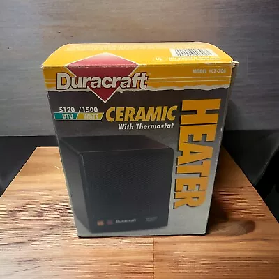 Duracraft Ceramic Heater CZ-306 Vintage Portable 1500W Tested. Box And Manual  • $39.99