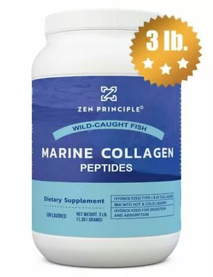 Zen Principle Wild-Caught Fish Marine Collagen Powder - 3lbs • $45