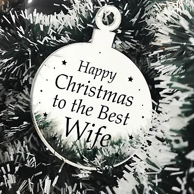 Christmas Gift For Mum Dad Nan Grandad Auntie Uncle Engraved Tree Decoration • £4.99