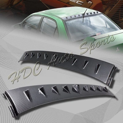 $38.99 • Buy For Mitsubishi Lancer EVO 8 9 Carbon Look Style Shark Fin Rear Roof Spoiler Wing