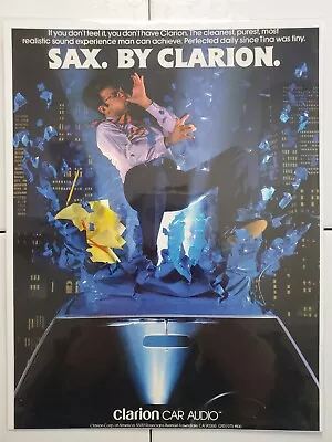 1987 Vintage Clarion Car Audio Print Ad • $9