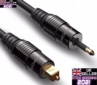 FosPower 3M Toslink To Mini Toslink Digital Optical S/PDIF Audio Cable (CB166) • £6.99