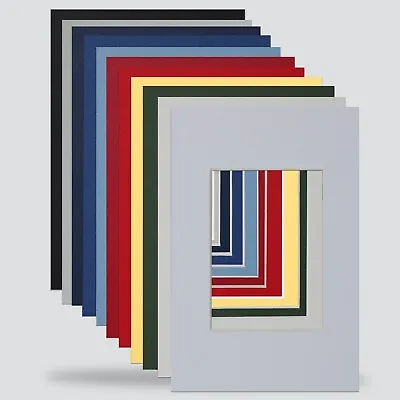 ACEO MOUNTS 6x4 FOR 2.5X3.5 PACK OF 5 CHOICE COLOURS 4x6PHOTO ART FRAME FREE P&P • £4.45