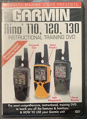 $23 • Buy NEW Garmin Rino 110, 120, 130 Instructional Training DVD SEALED