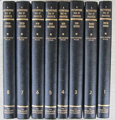 A Picturesque Tale Of Progress Vol 1-8 HC 7th Printing 1952 Olive Beaupre Miller • $87.75