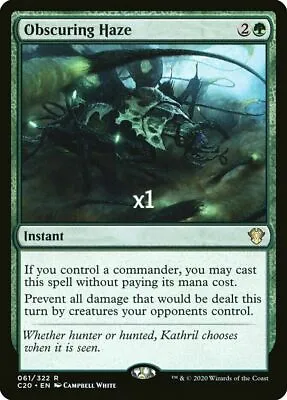 MTG Commander 2020 Obscuring Haze MINT Magic NM X1 • $9.94