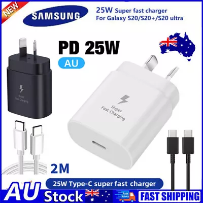 Genuine Original Samsung 25W Super FAST Wall Charger For Note S8/10/S20/S20/S21+ • $8.99
