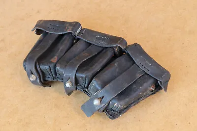 WW2 WWII German Wehrmacht Era Leather Cartridge Ammo Pouch Case K98 Marked 1938 • $175.90