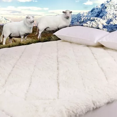 Aus Made Fully Fitted Wool Underlay/underblanket-double • $99