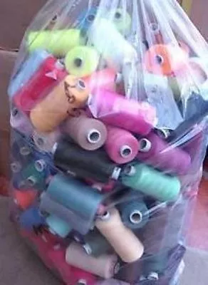 £14.99 • Buy 25 X 1000 Yards POLYESTER THREAD - MIXED/ASSORTED PACK OF 25 THREADS